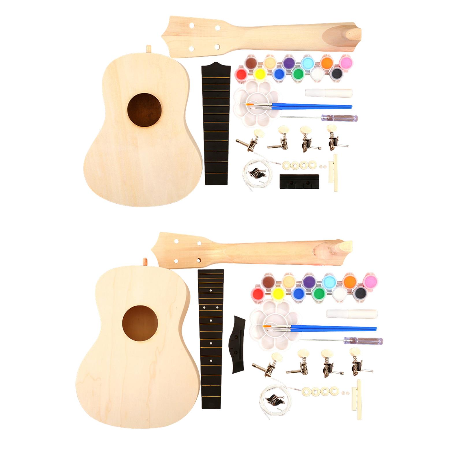 Ukulele DIY Kits Handwork Craf - Ukulele Beginner Kit 评论和价格