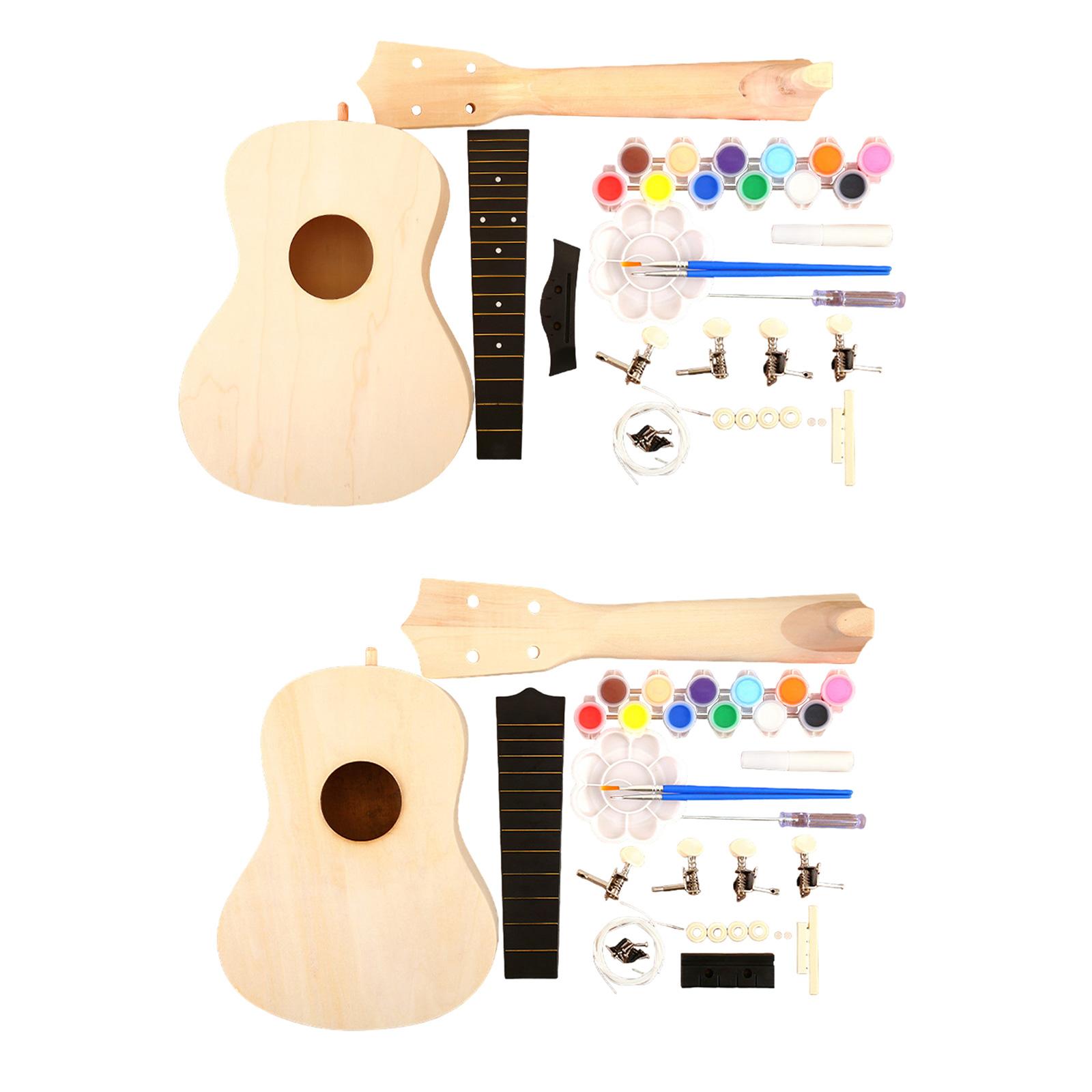Ukulele DIY Kits Handwork Craf - Ukulele Beginner Kit 评论和价格