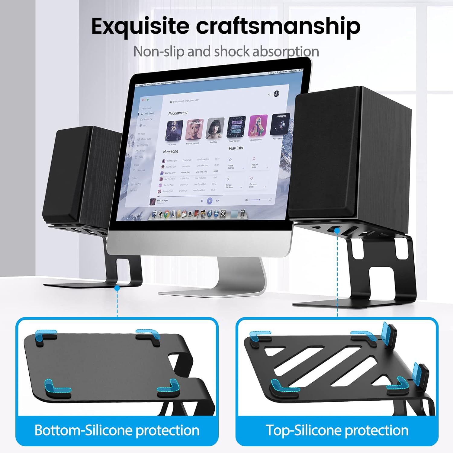 2pcs lot Desktop Speaker Stand - Studio Monitor Speaker 评论和价格