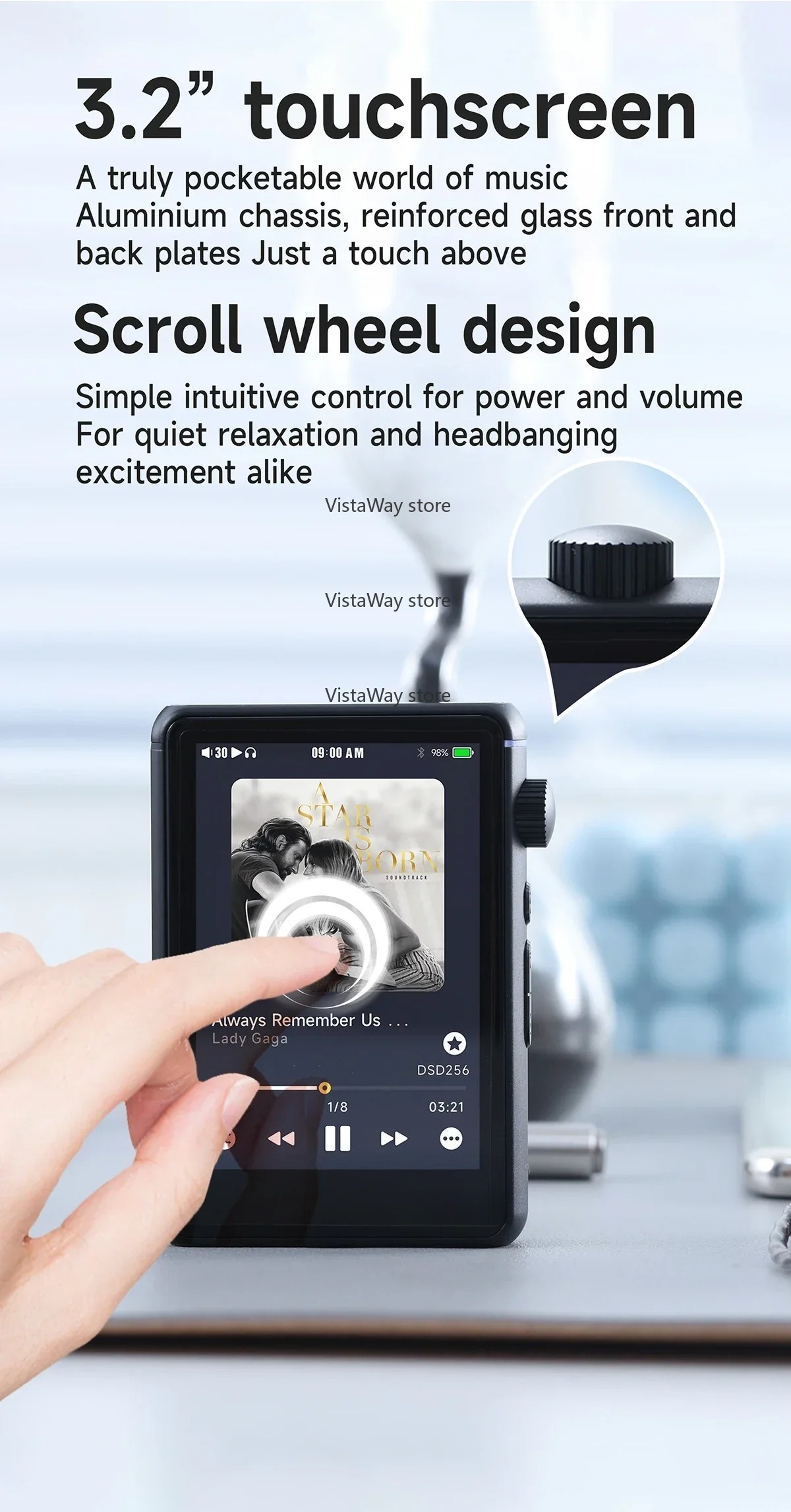 Bluetooth WiFi Music Player MP - Audio Music Web 评论和价格