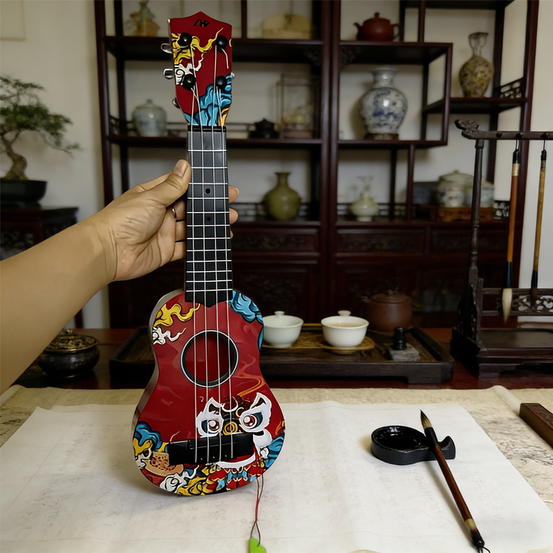 17.5 Inch Mini Ukulele, Chines - Ukulele Beginner Kit 评论和价格